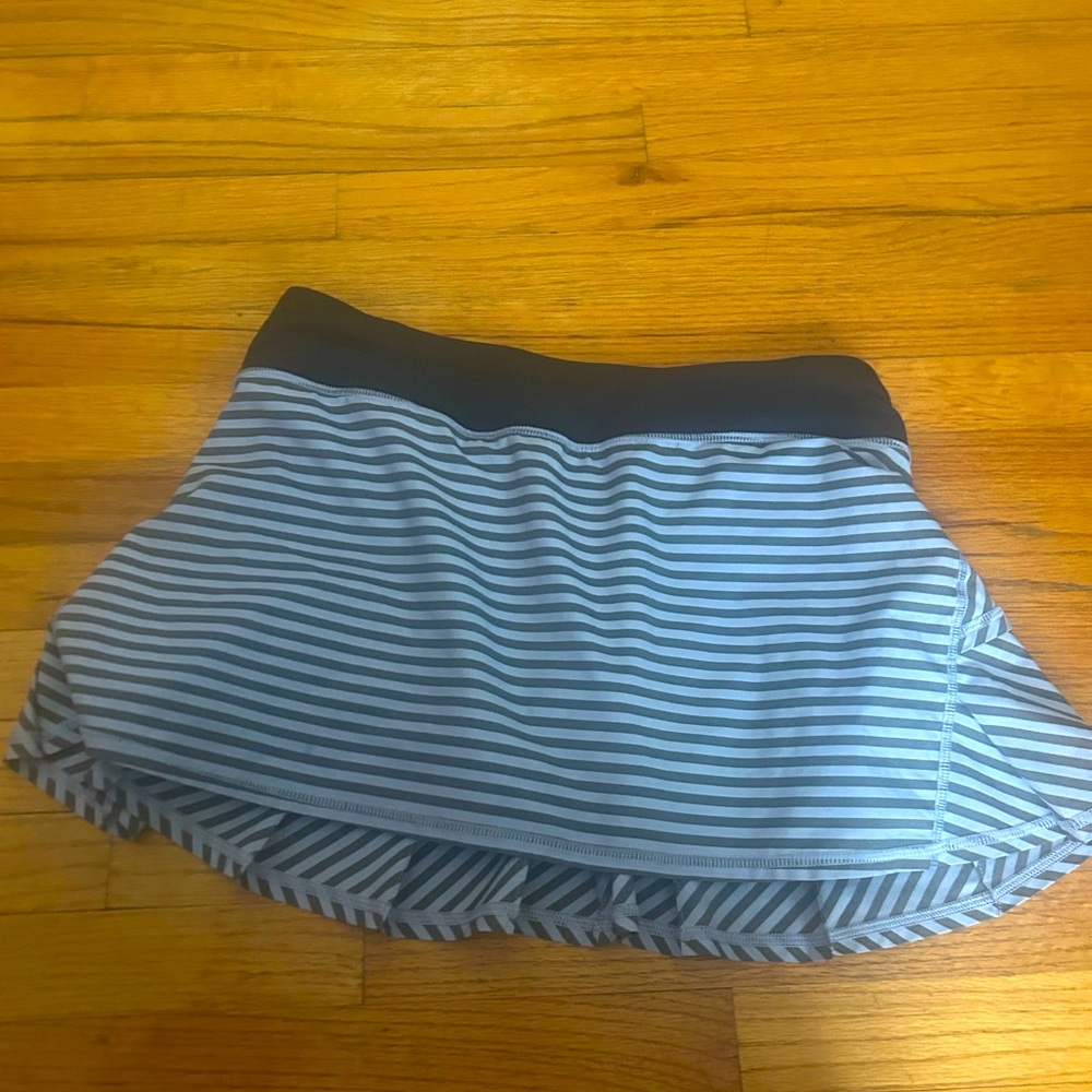 Lululemon Run: Pace Setter Skirt Classic Stripe purple black